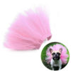 saia de tutu rosa para cachorro