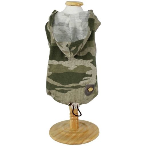 Regata Camuflada com Capuz para Cachorro