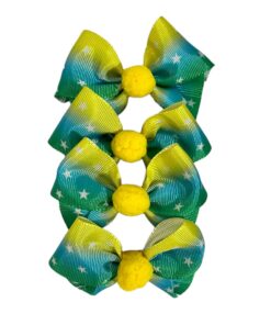 Laço Verde e Amarelo para Cachorro