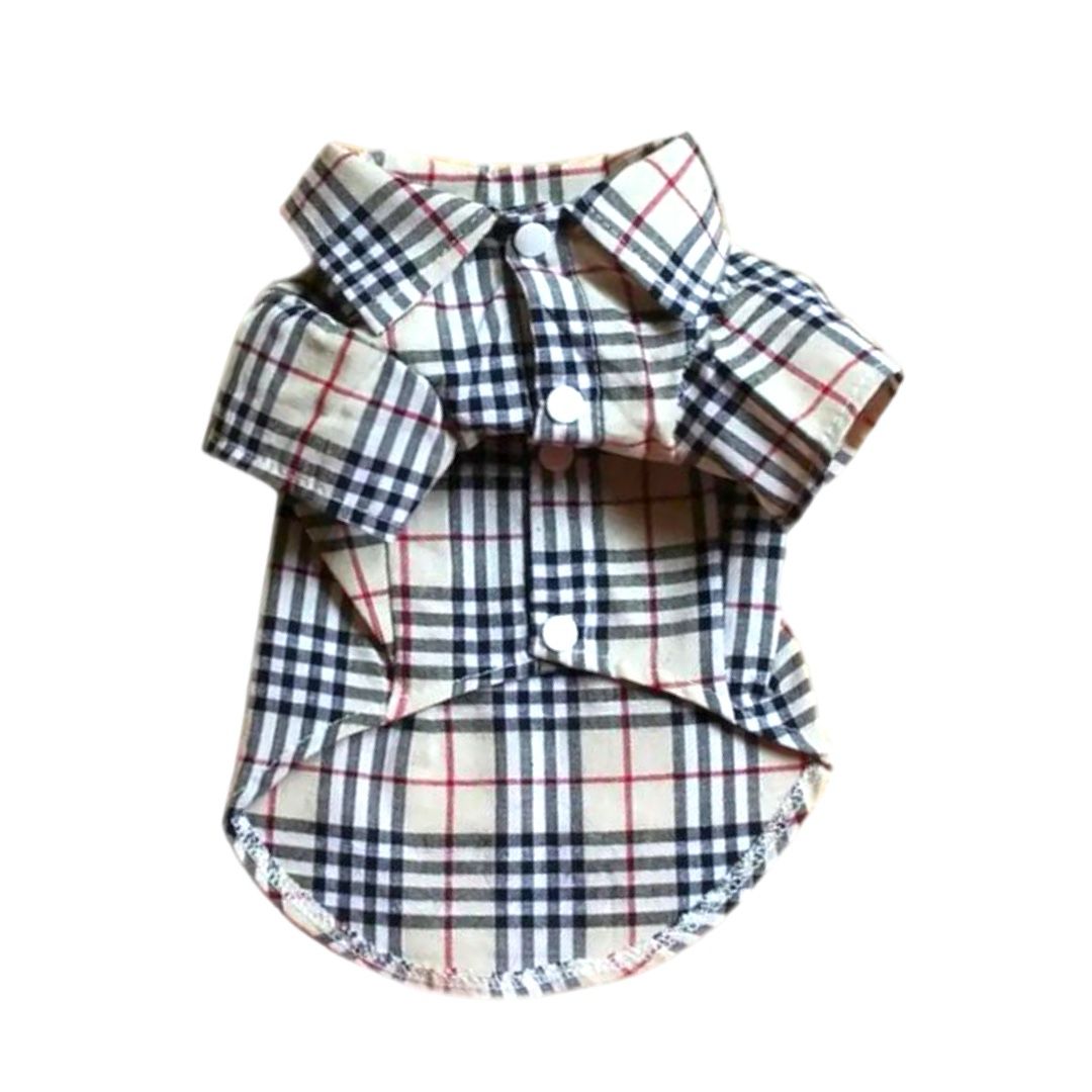 Camisa Xadrez de Tactel para Cachorro - Elite Moda Pet