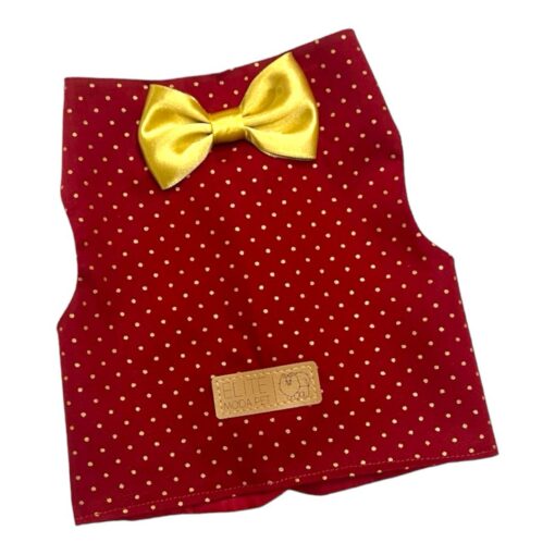 Colete Vermelho de Natal para Cachorro